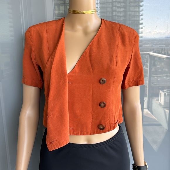 Vintage Burnt Orange Top - Picture 2 of 12